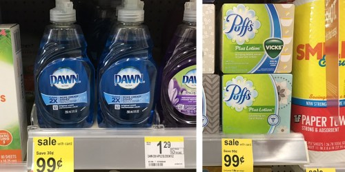 Walgreens: Dawn Dishwashing Liquid & Puffs Tissues Only 74¢ Each