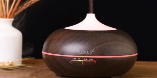 Amazon: Oak Leaf Essential Oil Wood Grain Diffuser ONLY $29.99 (Regularly $69.99) + More Deals