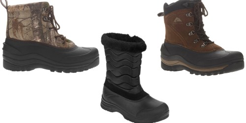 Walmart: Ozark Trail Men’s Winter Boots Only $15.88 (Regularly $29.84) & More