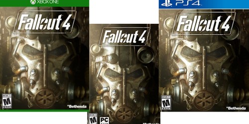 Amazon: Fallout 4 for Xbox One, PS4 or PC Only $24.97 (Regularly $39.99) & More