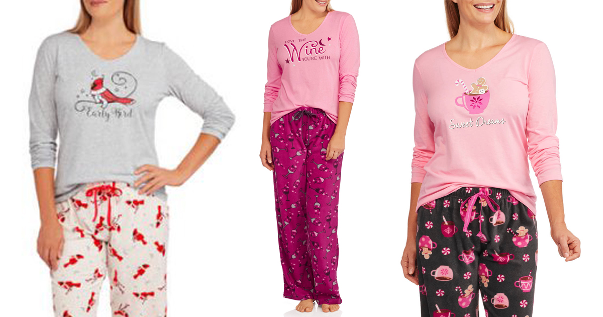 Walmart Women's 2Piece Sleepwear Sets Only 8.50 (Regularly 16.92)