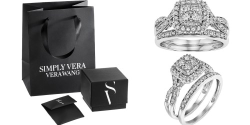 Kohl’s: Simply Vera Wang 14k White Gold Diamond Engagement Ring Set $833 Shipped (Reg. $2,450)