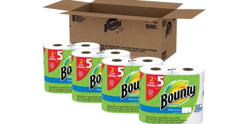 Amazon Prime: 8-Pack of Bounty Select-A-Size Paper Towels HUGE Rolls Only $13.99 Shipped