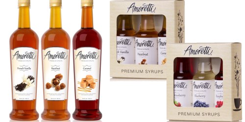 Amazon: Amoretti Premium Syrups 750ml 3-Pack Only $20.14 Shipped – Just $6.71 Per Bottle
