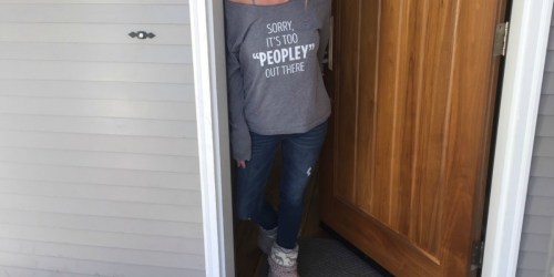 Sorry, It’s Too “Peopley” Out There Tee & Bracelet Under $21 Shipped + Wear It Wednesday Winner