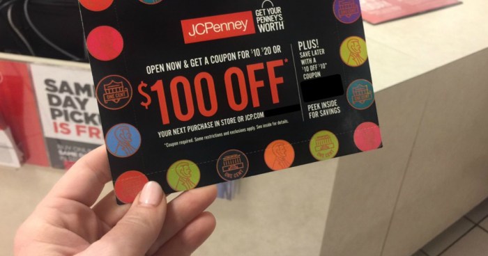 Instore only at JCPenney today, 12/16 you'll get either a $10 off $10  coupon , $100 off $100 coupon, or a $500 off $500 coupon ! 🔥 either…