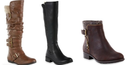 Sears: OVER 60% Off Women’s Boots (Prices Start at Just $12.49 Per Pair!)