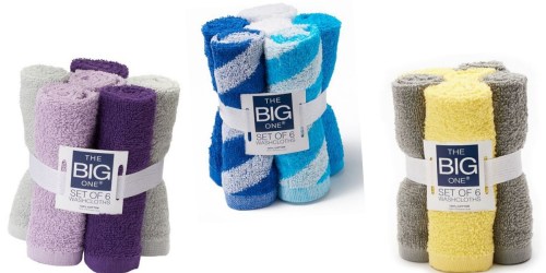 Kohl’s Cardholders: The Big One 6-Pack Washcloths $2.79 Shipped (Regularly $9.99)