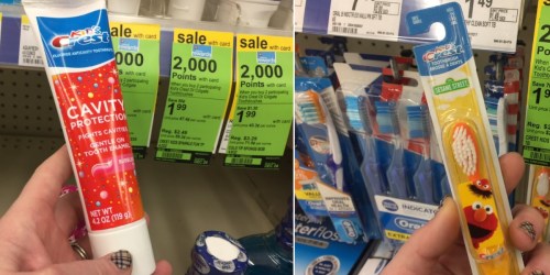 Walgreens: Kid’s Crest & Colgate Oral Care Products as Low as 24¢ Each (After Rewards)