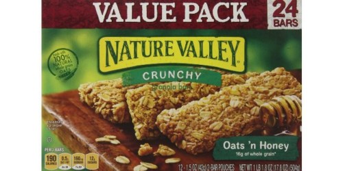 Amazon Prime: 6 Value Pack Boxes of Nature Valley Crunchy Granola Bars $19.69 Shipped (144 Bars)