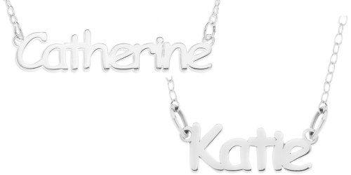 Zales: Sterling Silver Personalized Name Necklaces ONLY $17.99 Shipped (Regularly up to $79)