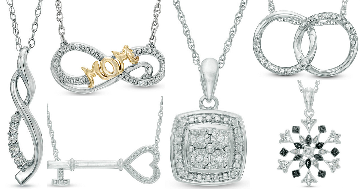 Zales Silver Cross Necklace