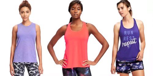Old Navy: Performance Active Tanks or Tees For Women & Men Only $6 (Regularly $16.94)