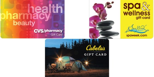 Discounted Gift Cards: CVS, Cabela’s & More