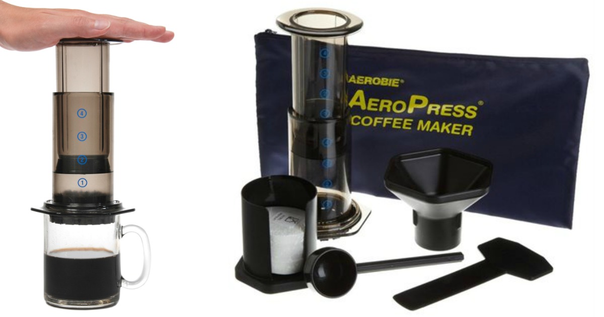 AeroPress Coffee & Espresso Maker with Tote Bag Only 24.99 Shipped