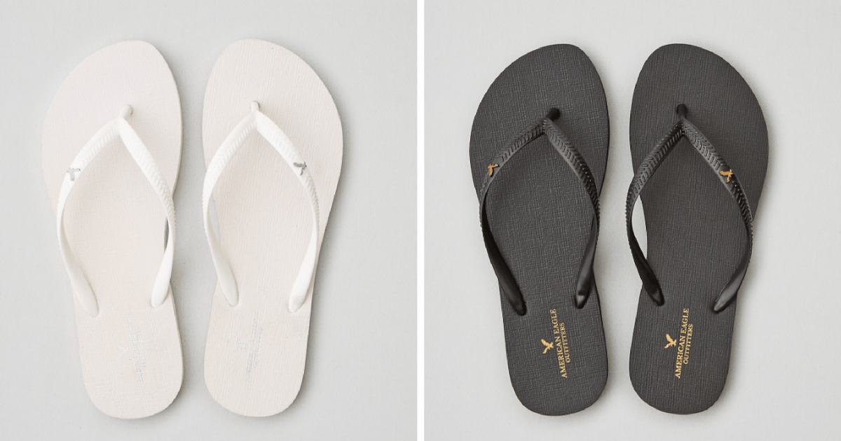 American eagle flip flops top womens