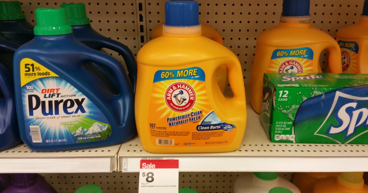 Target LARGE Arm & Hammer Laundry Detergent Bottles Only 3.45 Each