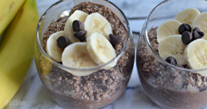 Banana Cocoa Overnight Oats | Hip2Save