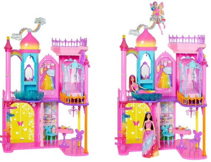 barbie dreamtopia rainbow cove castle