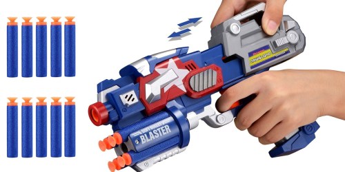 Amazon: Big League Blaster + Foam Darts & Dartboard Only $8.99 (Regularly $14.98)