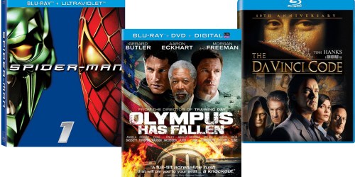 Blu-ray Movies Only $4.99 (Spider-Man, Olympus Has Fallen, The DaVinci Code & More)