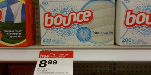 Target: Bounce Dryer Sheets 200-Count Boxes Only $4.22 Each After Gift Card (Reg. $8.99) + More