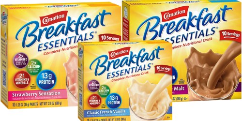 Amazon: Carnation Breakfast Essentials As Low As $3.63 Per Box Shipped (Regularly $5.49 at Target!)
