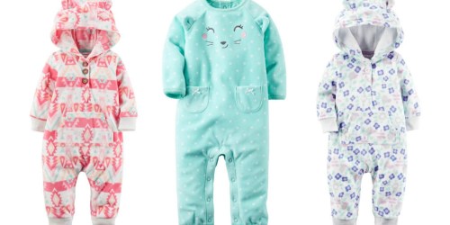 Carters & OshKosh: Extra 30% Off Clearance = $5.59 Fleece Jumpsuits, $2.79 Leggings & More