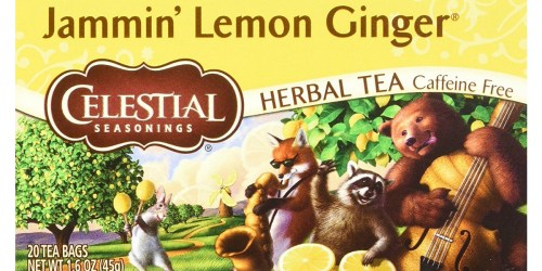 Amazon: Celestial Seasonings Lemon Ginger Herbal Tea 20 Count Box Only $1.52 Shipped