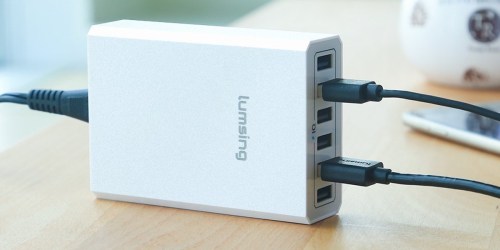 Amazon: Lumsing 60W 6-Port USB Desktop Charger Only $12.99 (Regularly $25.99+)