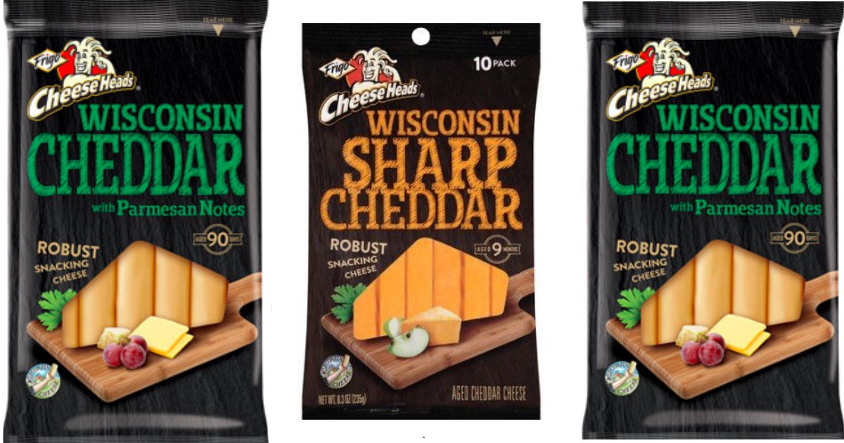 New 0.75/1 Frigo Cheese Heads Wisconsin Snacking Cheese Coupon