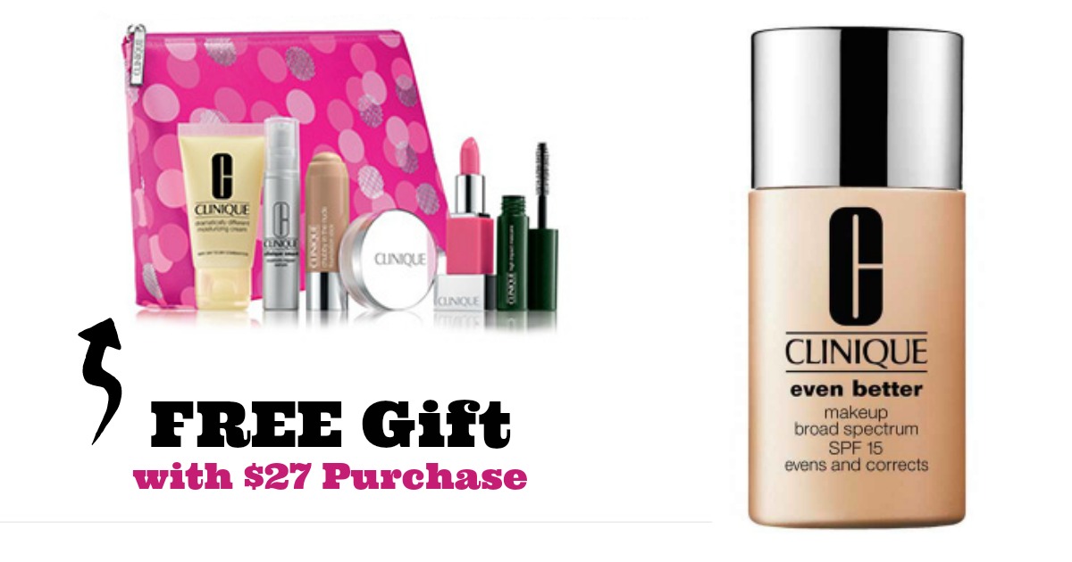 FREE 7Piece Clinique Gift (70 Value) w/ 27 Clinique Purchase + Free Samples