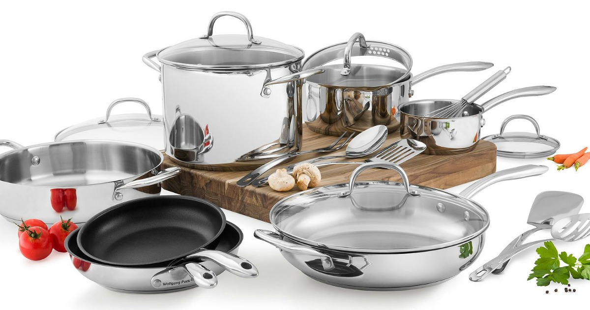 Wolfgang Puck 9-Piece Stainless Steel Cookware Set – Wolfgang Puck Home