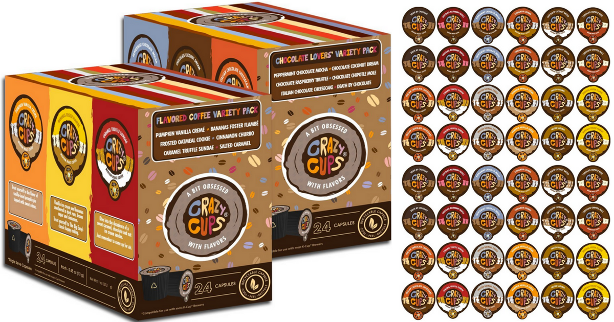 Amazon: Crazy Cups Coffee Dessert Sampler K-Cups 48 Count Pack Only $17 ...