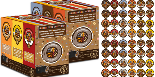 Amazon: Crazy Cups Coffee Dessert Sampler K-Cups 48 Count Pack Only $17.82 (Just 37¢ Per Cup)