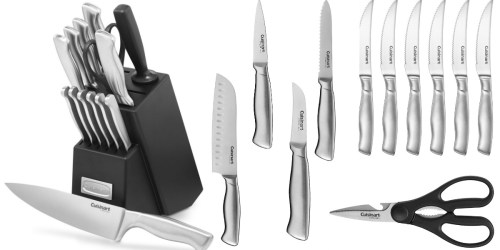 Amazon: Cuisinart 15-Piece Stainless Steel Knife Block Set Only $44.76 (Regularly $156)