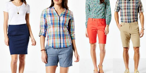 Dockers.com: Extra 50% Off Sale Items = $4.99 Women’s Shirts, Bermuda Shorts, Skirts & More