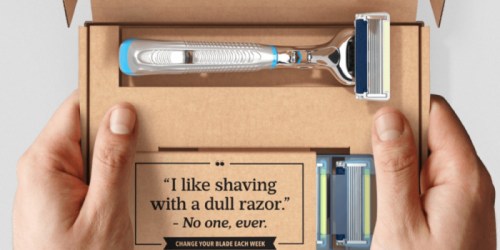 Sign Up for Dollar Shave Club = Razor, 4 Cartridges AND Free $5 Credit ONLY $1 Shipped