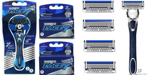 Dorco Pace 7 Razor Combo Set ONLY $12.99 Shipped – Includes Razor AND 10 Cartridges