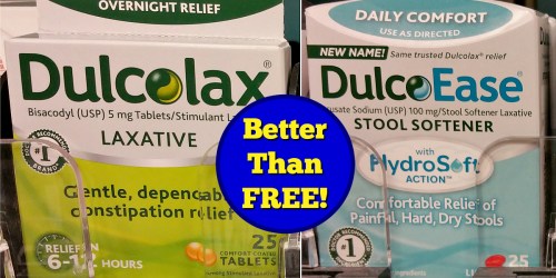 High Value $5/1 Dulcolax Coupon = FREE at Walmart & Target