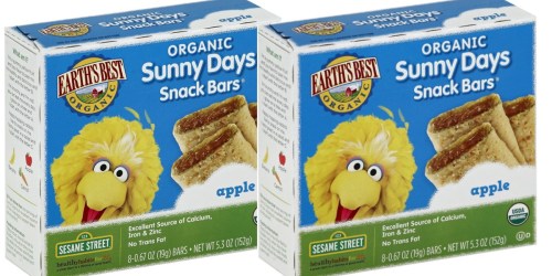 Amazon Prime: SIX Earth’s Best Organic Snack Bar Boxes Only $10.37 Shipped (Just $1.73 Per Box)