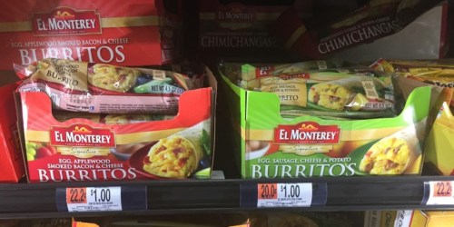 5 New El Monterey Product Coupons = Breakfast Burritos Only 67¢ Each at Walmart