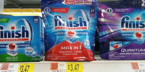 Walmart: Finish Powerball 17-Count Max In 1 Dishwasher Detergent Tabs Just $1.47