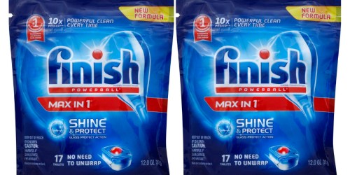 Target: Finish Powerball 17-Count Max In 1 Dishwasher Detergent Tabs ONLY $1.99