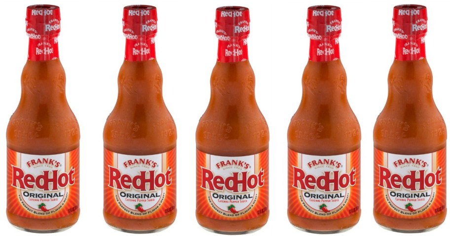 5 bottle of Frank's RedHot Original Hot Sauce 