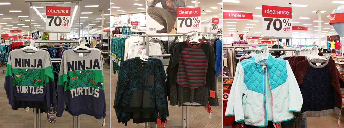 Clearance Clothing at Target 