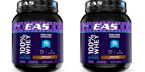 Amazon: EAS 100% Pure Whey Chocolate Protein Powder 2lb Container Only $7.95 Shipped