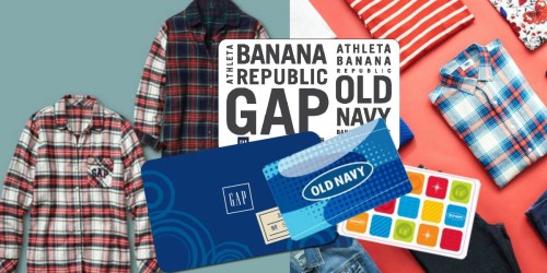 Staples: 20% Off Gap & Old Navy Gift Cards = $25 Gap or Old Navy eGift Card Only $20 & More