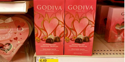 New $1/2 Bags of Godiva Chocolate Coupon = Valentine Chocolates Only $2.65 Each at Target