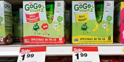 Target: GoGo SqueeZ 4-Pack As Low As 99¢ (Regularly $2.49) – Just 25¢ Per Pouch